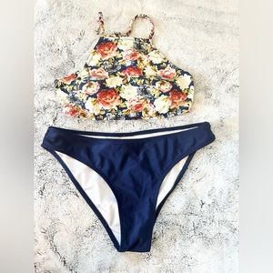 Cupshe Floral Halter Bikini